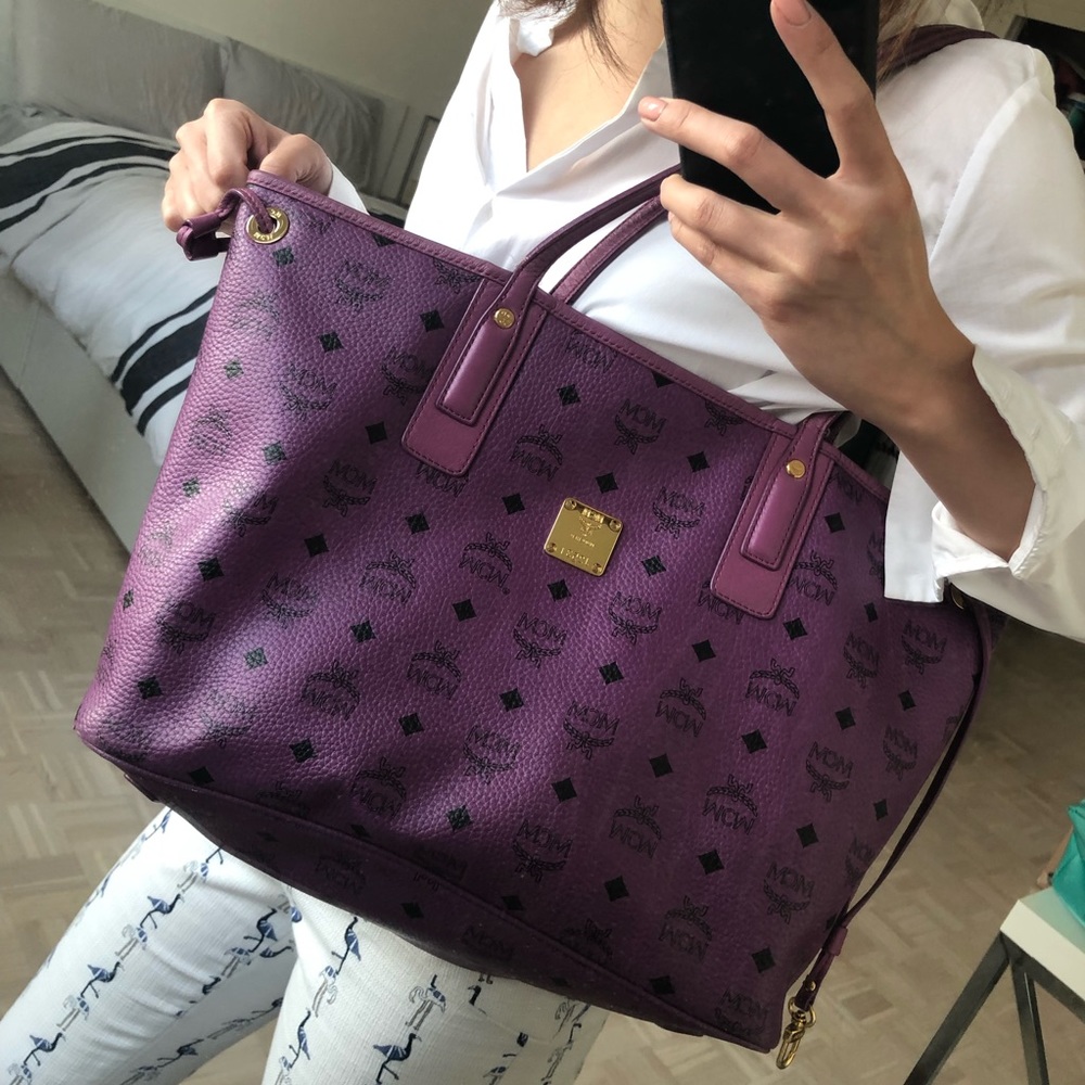 MCM Reversible Shopper tote bag Purple